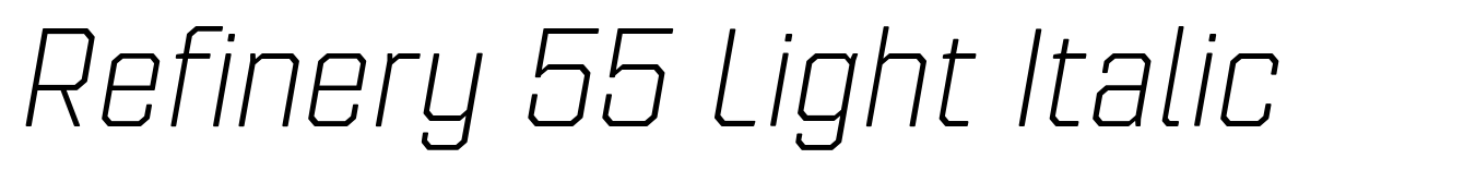 Refinery 55 Light Italic